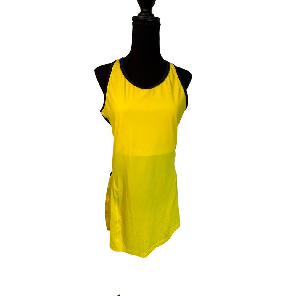 Fila Yellow Tennis Dress Matching Shorts Set Size XL Athletic Pickleball Tennis - Picture 3 of 9